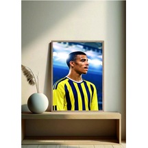 Sarı Lacivert Poster Mason Greenwood Ahşap Çerçeveli Tek Parça Futbol Tablo Çok Renkli - 919936095 Çok Renkli