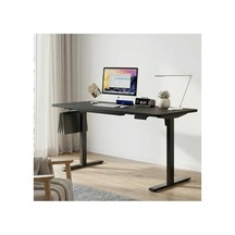 Adornist - Yüksekliği Ayarlanabilir Ergonomik Bilgisayar & Çalışma Masası - Tek Motorlu 2 Hafızalı Siyah, 120 60 120x60