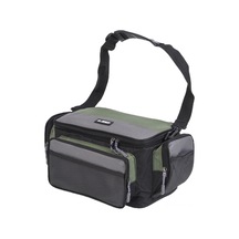 Teltree Oxford Kumaş Olta Malzemeleri Çantası - Yeşil Gri, Ayarlanabilir Askı Kemerli, 42x26x17cm Olta Takılarını Düzenleyici Çanta Çok Renkli