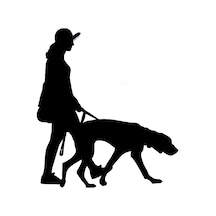 Köpeği Ile Birlikte Sokakta Gezinen Kadın