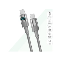 Type C Hızlı Şarj Kablosu Type-c To Type-c, 60w, 480mbps, 1.2m, Pd, Dijital Ekran V0201006