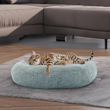 Ayrex Pugalo Peluş Kedi Ve Köpek Yatağı Beyaz Renkte, Pugalo Ekonomik Kedi Yatağı Gri
