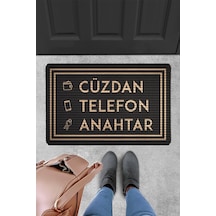 Evaşk Kapı Önü Paspası Vinil Kaymaz Tabanlı 40 X 60 Uvrub018