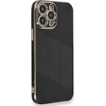 Apple iPhone Uyumlu  15 Pro Kılıf Volet Silikon -  Siyah