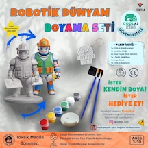 Codlaı Kids Robotik Dünyam 3d Boyama Seti - Çocuklar İçin Eğitici Yaratıcı Oyuncak Boyama Kiti - Mühendis Robot
