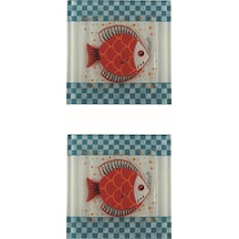 Cam Banyo Gider Kapak Süsü 2 Adet Cam Gider Kapağı 10X10 CM Balı