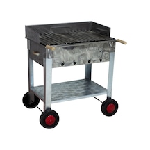 Metehan MTH-129 Pervazlı - Lama Izgaralı - Dört Tekerlekli Mangal