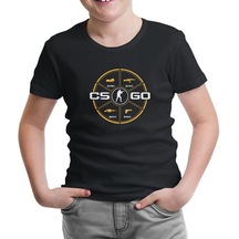 Counter Strike - Go Siyah Çocuk Tshirt