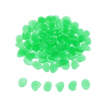 Karanlıkta Parlayan Bahçe Çakıl Taşları Yol Bahçe Dekoru Yeşil