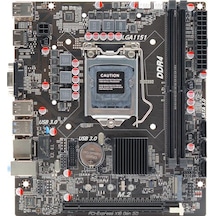 Afox Ih310c-ma6-v4 2xddr4 Vga+hdmı 1xglan 1x M.2 Nvme Gen3 1151pin Anakart