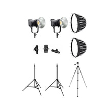 Cobac 200 Stüdyo Işığı 2 + 3 Mt Işık Ayağı 2 + Sl70 Softbox 2 + 307 Tripod + V6 Mikrofon Işık Seti