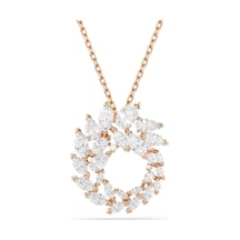 5764188 Swarovski Kolye Mesmera:pend Cırcular Whıte/ros Metalik