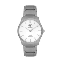 Santa Barbara Polo Club Sb.4.10042-4 Titanyum Slım İnce Erkek Kol Saati Gri