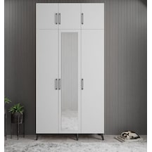 Açelya Portmanto Vestiyer Füme Beyaz 135 cm