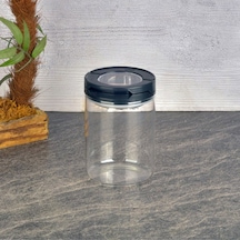 Tohanaa Vakumlu Cam Kavanoz - Şeffaf / Siyah - 400 Ml Çok Renkli