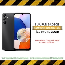 Samsung Uyumlu Galaxy A34 Kılıf Kamera Korumalı Renkli Kenar Ve Çerçeve Tasarımlı A Kalite Kapak