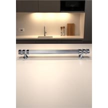 Çizgili Nesli Alüminyum Metal Lüks Modern Mobilya Çekmece Mutfak Dolabı Kulpu Krom 160mm Krom