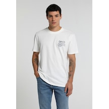 Colin's Colins Regular Fit Yuvarlak Yaka Düz Erkek Beyaz Kısa Kol Tişört Cl1081342 Q1.v2 Ofw
