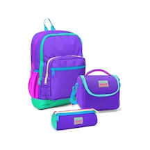 Coral High Kız Çocuk İlkokul Çantası Seti Mor