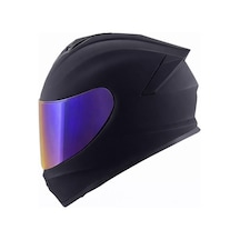 Gıvı 50.x Mat Siyah Kask Gökkuşağı Vizör Mat Siyah