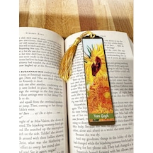 Sanatsal Tablo Temalı Metal Kitap Ayracı Van Gogh-ayçiçekleri