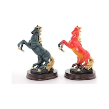 Polyester Şahlanmış At Figürü Biblo