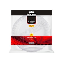 Flodex Köpük Tabak Büyük 20 Cm 5'li Çok Renkli