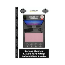 Özel Üretim Lenovo Oyuncu Klavye Fare Altlığı 1000 450mm Pembe Geniş Çalışma Masaüstü