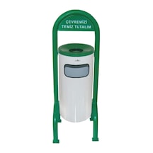 Dört Ayaklı Bahçe Tipi Çöp Kovası Boyalı