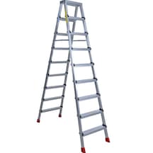9+9 Çift Çıkışlı Premium Alüminyum Merdiven 50x20 Çok Amaçlı/pratik/kolay 198cm