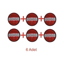 Ahmet Otomotiv Hamburger Tip Ledli Stop Lamba 24 Volt 4 Modlu 6 Adet