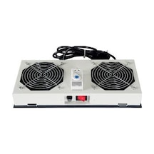 Lande 2'li Fan Modülü Termostat Switchli Duvar Tipi İçin Ln-fan-thm-2fwm-lg