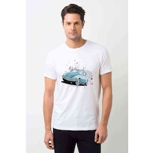Tosba Baskılı Beyaz Erkek Tshirt
