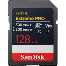 Sandisk 128 Gb Extreme Pro Sdxc Uhs-ıi Bellek Kartı - 300 Mb/sn'y