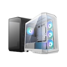 Msı Mag Pano M100r Pz Whıte Temperli Cam 3x120mm 1x120mm Argb Fan Matx Beyaz Panoramik Gaming