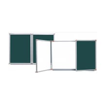Yazı Tahtası Duvara Monte Kapaklı Yeşil+siyah 120x200 Pan 052 Beyaz