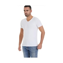 Yıldız 150 Erkek Modal V Yaka Kısa Kol Atlet 6 Adet 001