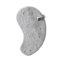 Earcuff Sıkıştırmalı Pirinç Kıkırdak Küpe Kare Zirkon Taşlı Gümüş Renk Diğer