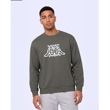 Kappa Logo İrbidden Tur Erkek Yeşil Regular Sweatshirt
