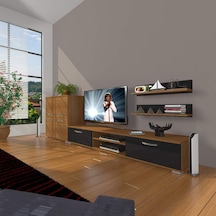 Decoraktiv Eko On Mdf Dvd Tv Ünitesi Tv Sehpası Ceviz - Siyah
