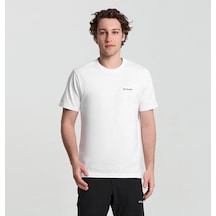 Columbia Csc Gem Label Erkek Kısa Kollu T-shirt Cs0405 Beyaz