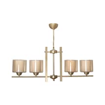 Pierro Salon - Mutfak - Yatak Odası Eskitme Metal Yemek Masası Sıralı Çift Camlı 4 Lü Avize Diğer