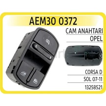 Cam Açma Anahtari Düğmesi Sol İkili Opel Corsa D 2006-2014