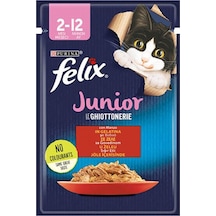 Pouch Junior Sığır Etli Yavru Kedi Konservesi 85 Gr