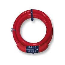 İmpact Lukid 8x100 MM Şifreli Bisiklet Kilidi Kırmızı Çok Renkli