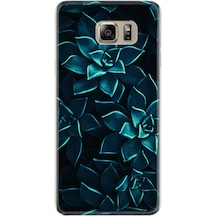 Samsung Uyumlu Galaxy S7 Edge Kılıf Silikon Mistik Çiçekler 1650