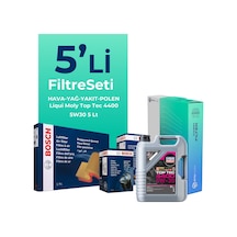 Bosch Renault Clio 1.5 Dizel Filtre Bakım Seti Liqui Moly Motor Yağlı (2005-2012) 5 Li -