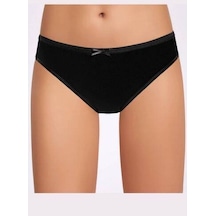 Fiyonklu Siyah Kadın Bikini Külot 5 Adet 001