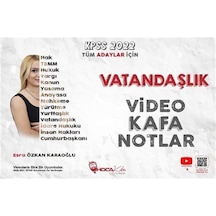 2022 KPSS Vatandaşlık Video Kafa Notlar - Esra Karaoğlu - Hoca Kafası Yayınları