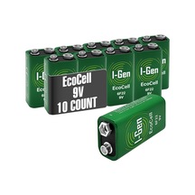 I-gen 6f22 Ecocell 9v Pil 9 Volt Kare Pil 10'lu Paket